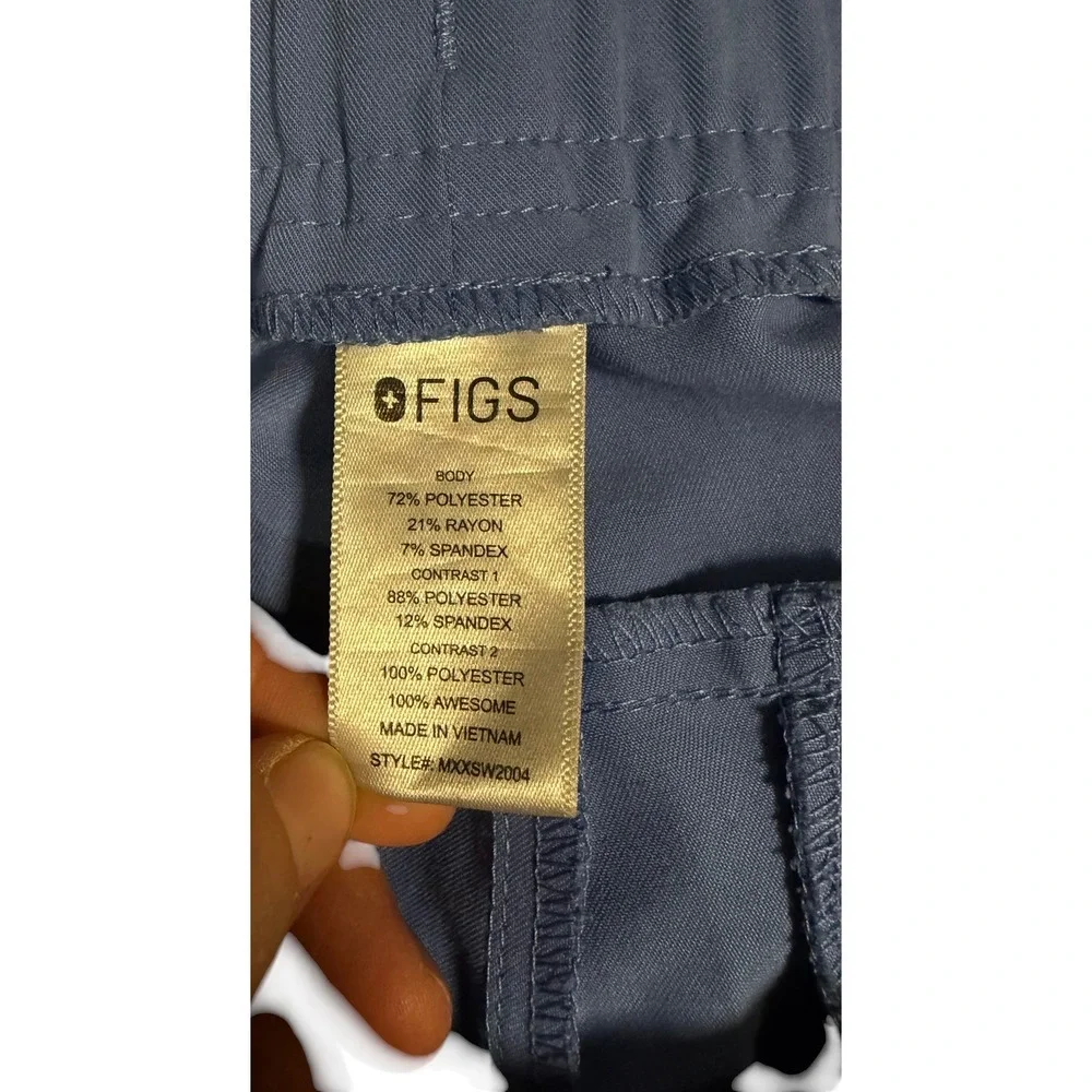 Figs Size Large Technical Collection Mens Scrub Jogger Pants Blue MXXSW2004